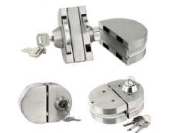 CERRADURA DOBLE ARCO - LLAVE / PERILLA- VIDRIO - VIDRIO