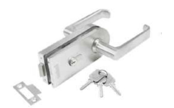 CERRADURA CON MANILLA - LLAVE  VIDRIO - MURO