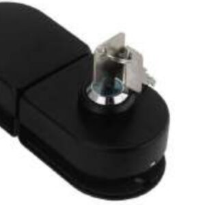 CERRADURA ANTIPALANCA SIMPLE VIDRIO - VIDRIO NEGRO